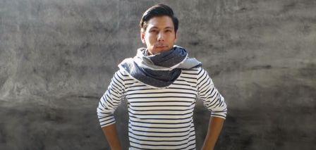 Lungi as shawl