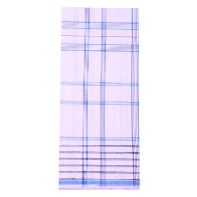 White with blue stripe lungi