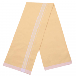 Yellow Color Dhoti with White Stripe Border