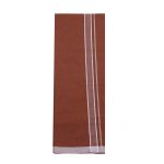 Brown Color Dhoti with White Line