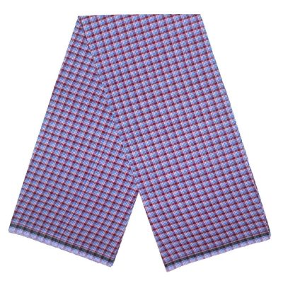 Maroon and Blue Micro Check no 13 vshaped