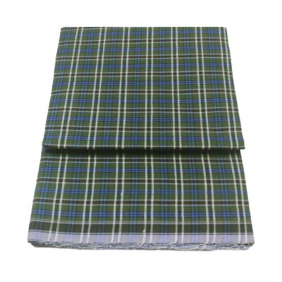 Parrot Green Medium Check Lungi No 2 Half Folded 2