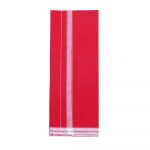 Red Kerala Dhoti with White Fancy border