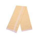 Yellow Color Dhoti with White Stripe Border