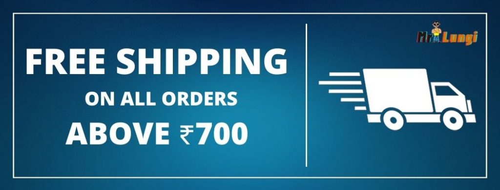Free shipping above 700 rs