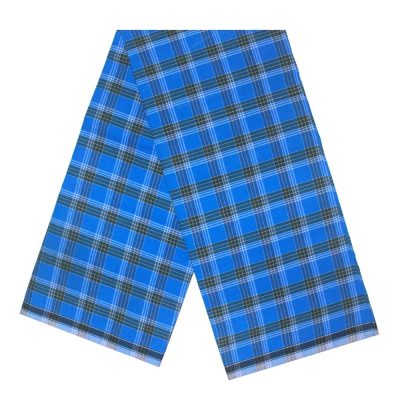 Blue Brown Medium Check4 no 7 Vshaped