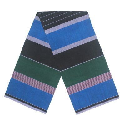 Grey Lungi with Multi Color Stipes 3 no 9 vshaped