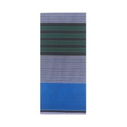 Grey Lungi with blue and Green Stipes no 5 Vshaped