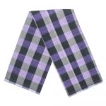Violet and Black Pulli Fancy Lungi