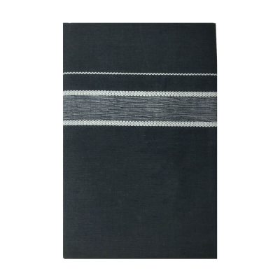 Grey color dhoti with white border top angle