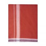 Kavi Kerala Dhoti with White Fancy Border