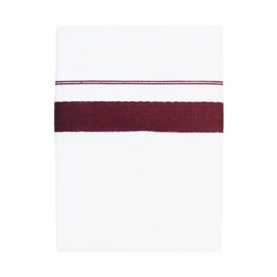 Maroon Big Border Combed Cotton Double Dhoti Dolded 1