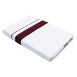 Maroon Color Big Border Double Dhoti