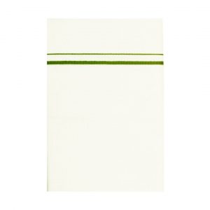 Singe Dhoti with Small Parrot Green border folded