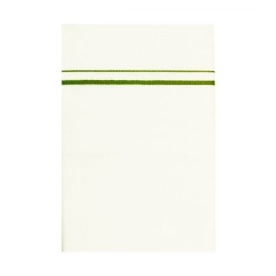 Singe Dhoti with Small Parrot Green border folded