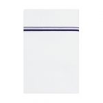 White Single Dhoti With Small Purple Border