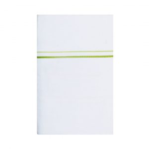 Double dhoti with small parrot green border 1
