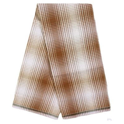 Brown Micro Check Lungi Vshape