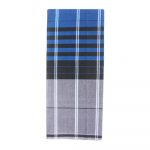 Grey Lungi with Blue Stripes