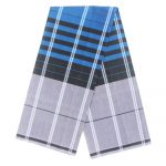 Grey Lungi with Blue Stripes
