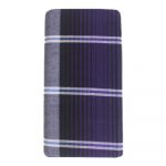 Grey Lungi with Violet Lines