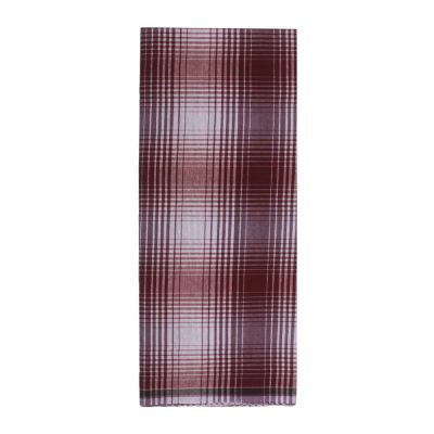 Maroon Micro Check Lungi