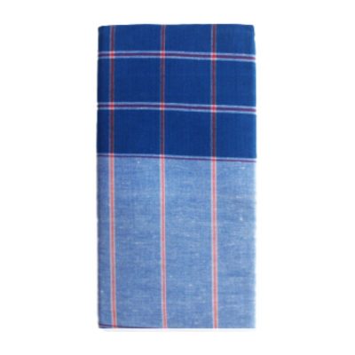 White with Blue Box lungi folded 2