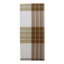 White with Light Brown Box Lungi