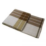 White With Light Brown Box Lungi