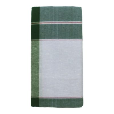 White with Parrot green Box lungi Folded 1