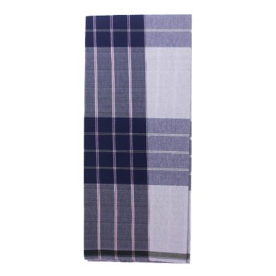 White with Violet Box lungi