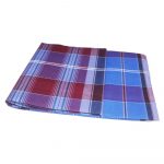 Blue Red and Maroon Box Lungi