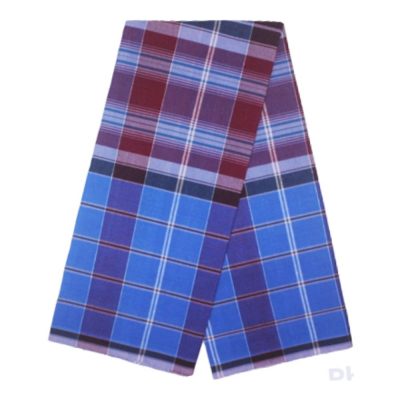 Blue Red and Maroon Box Lungi No 10 Vshape
