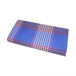 Blue Box with Red  Micro Check Lungi