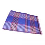 Blue Box with Red  Micro Check Lungi