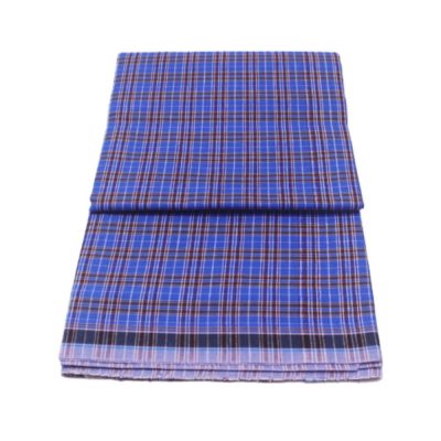 Brown and Blue Mini Check 3 No 13 Half Folded 2