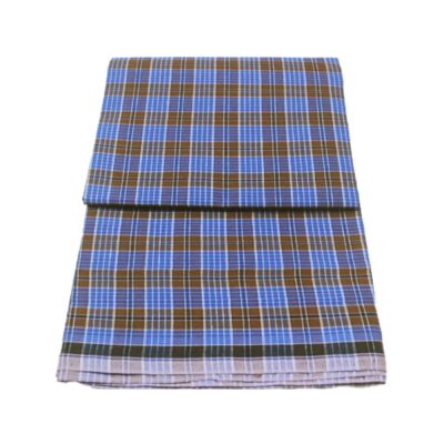 Brown and Blue Mini Check 5 No 15 Half Fodled 2