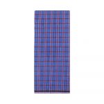 Maroon Blue and Red Mini Check Lungi 2