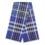 Violet and Blue Box With White Line Lungi
