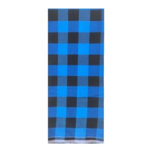 Blue and black chess lungi
