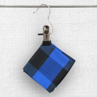 Blue chess design handkerchief