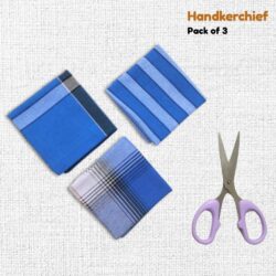 Blue handkerchiefs pack of 3