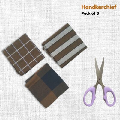 Brown hankies pack of 3