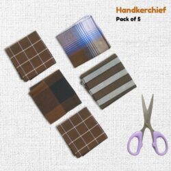 Brown handkerchiefs pack of 5