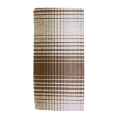 Dark brown micro check lungi folded