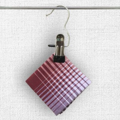 Red MicroCheck handkerchief