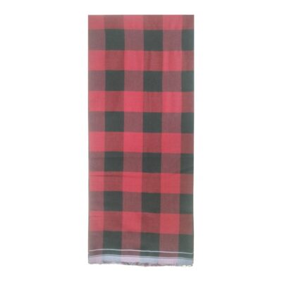 Red and black chess lungi