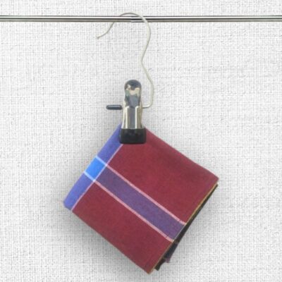 Red color checked handkerchief