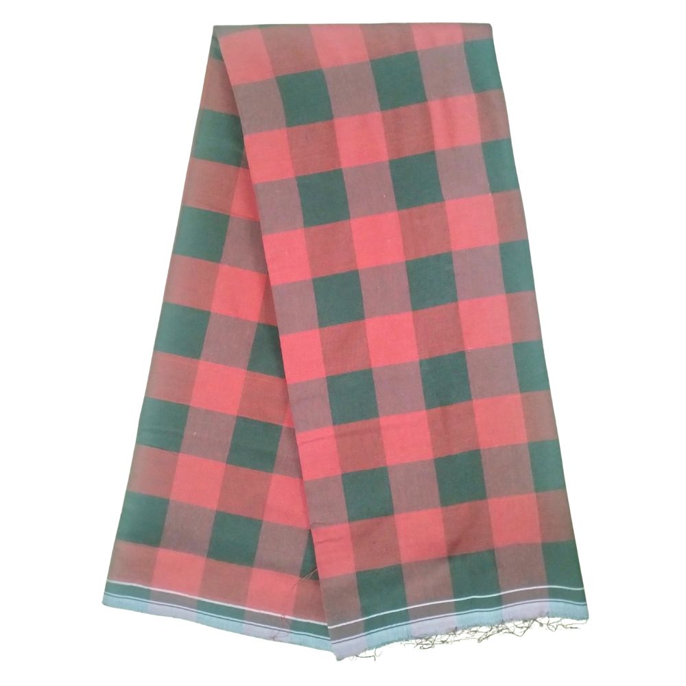 Red color chess pattern lungi