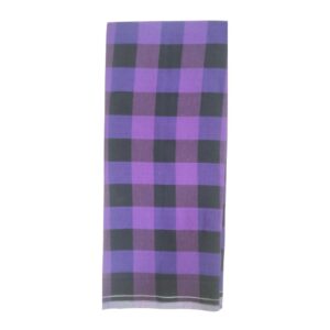 Violet and black chess pattern lungi